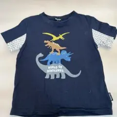 klädkåp（クレードスコープ）の恐竜Tシャツ 110