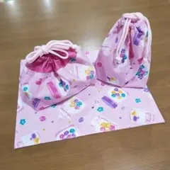 ランチ3点セット〜可愛い小瓶のキャンディー柄〜