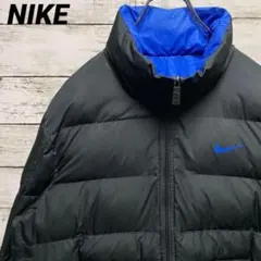 D6【リバーシブル】ナイキ　ワンポイントロゴ　レア　中綿ジャケット