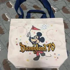 カリフォルニアディズニーランド 70周年 ミッキーマウス トートバッグ