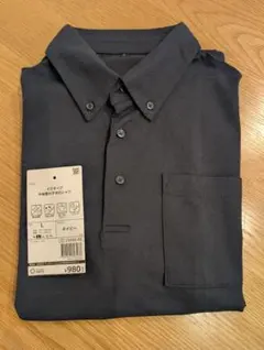 ほぼ新品 WORKMAN イロキープ 半袖ポロシャツ ネイビー Lのサムネイル