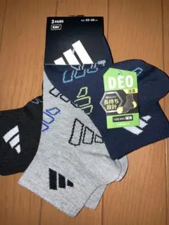 adidas靴下23〜25cm3足組