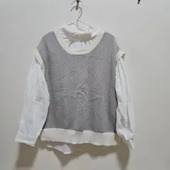 keitto シャツ＆2wayニットベスト Lサイズ 2点セット