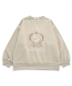 新品　Algy 裏起毛　テニスクラブ　トレーナー　ベージュ　XS 140