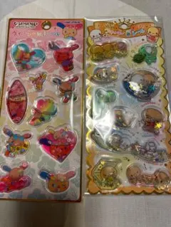 キラキラ ウォーターインシール なっとうちゃん　ウォーターシール　　ウサハナ