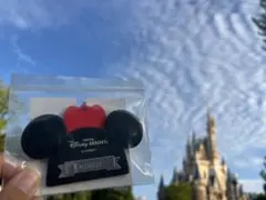 【フロンティアウッドクラフト】イヤーハットキーチェーン　ミニー　ディズニー限定