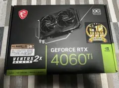 MSI RTX4060 Ti VENTUS 2X BLACK OC 16GB
