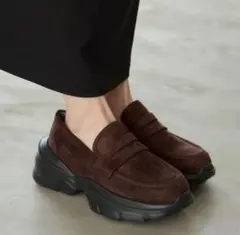 田中里奈　茶　ローファー　M しまむら　mysacloset ミーサクローゼット