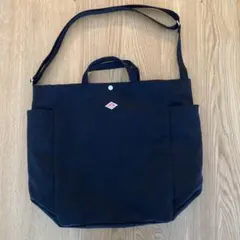 DANTON ドリルクロス2WAYトートバッグ 黒