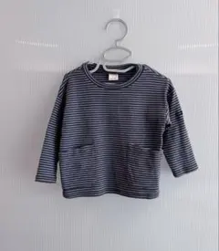 petit main ボーダー長袖Ｔシャツ 90