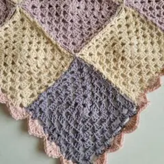 ハンドメイド　かぎ針　モチーフ編み　マルチカバー　No.7-6