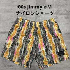 00s 90s Jimmy'z ナイロンショーツ 総柄 オールドサーフ Mのサムネイル