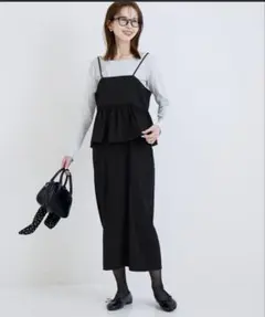 バックリボンペプラムキャミワンピース　コカ　coca M