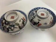 源右衛門 染錦波兎絵 煮物碗 雑煮碗 蓋物2ケ - メルカリ