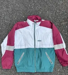 【希少】90s adidas ナイロンジャケット レトロ配色