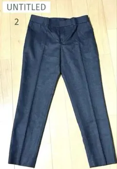 お値下げ【超美品】UNTITLED❤︎グレー ❤︎スラックスパンツ❤︎秋冬パンツ