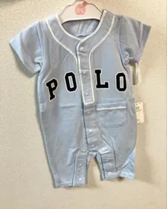 【新品】POLO ベビー ロンパース カバーオール ライトブルーのサムネイル
