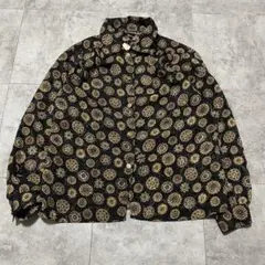 ”NOTATIONS ノーテーションズ　総柄シルクシャツ