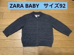 ZARA コットン　ジップアップ　カーディガン　18-24ヶ月 92サイズ