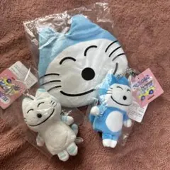【HND様】11匹のねこ 新品 指人形キーホルダー2個&ポーチセット