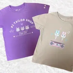 【ユニクロ×どうぶつの森】Tシャツ キッズ120 2点セット
