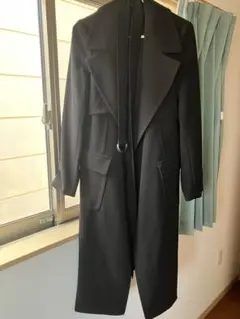 H&M ブラック ロングコート EUR 36