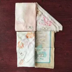 NINA RICCI ハンカチ 4枚セット 花柄 蝶々のサムネイル