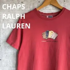 90s CHAPS RALPH LAUREN 赤 Tシャツ Lのサムネイル