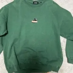 XLARGE グリーン クルーネック トレーナー