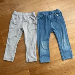 女の子　100㎝　ズボン　２枚セット売り