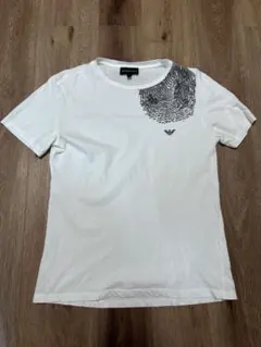 エンポリオアルマーニ　Tシャツ　指紋プリント　Sサイズ