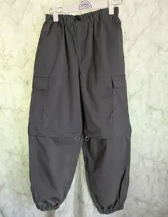 2way カーゴパンツ スリット ダークグレー