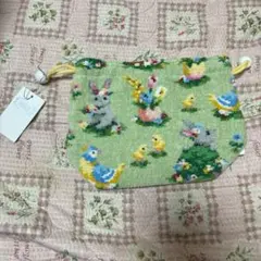 FEILER 巾着ポーチ パステルグリーン