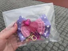 ディズニーパルパルーザ ミニーのファンダーランド デイジー キーチェーン リボン