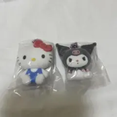 サンリオ ふわふわフロッキーマスコット ハローキティ　クロミ