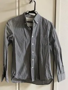 無印良品 ストライプ ボタンダウンシャツ Sサイズ