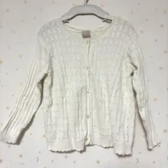 petit main アイボリー カーディガン L 120