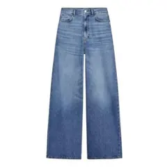 【新品タグ付】ZARA THE HIGH RISE PALAZZO デニム 32のサムネイル