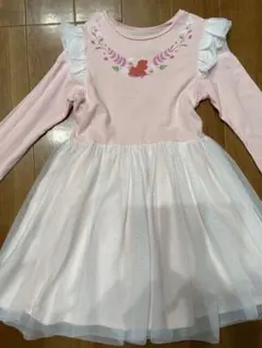 美品　ディズニー　アナと雪の女王　アナ　ワンピース　子供　長袖　120 ドレス