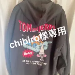 トムとジェリー フード付きパーカー ダークグレー