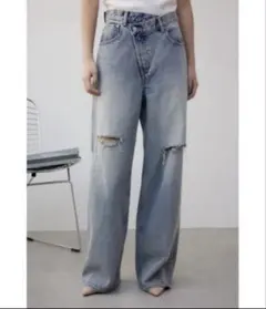 AZUL DENIM ダメージラップデニム