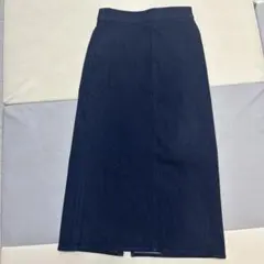 UNIQLO ダークブルータイトスカート S