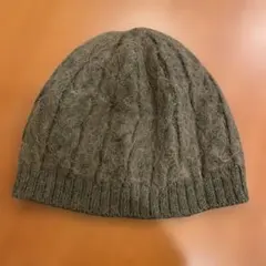 ラルフローレン　ニット帽　カーキ