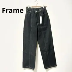 新品タグ付　Frame　アシメデニムパンツ　ブラック　送料込みのサムネイル