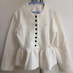Bibiy ペプラムカーディガン　ホワイト bibiy ペプラムカーディガン ホワイト White - メルカリ