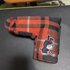 JACK BUNNY チェック柄 パター用ヘッドカバー