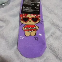 ハローキティ 紫色ソックス