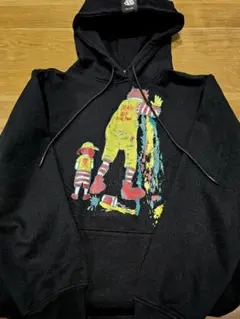 マクドナルド　パロディパーカー黒　メンズM　裏起毛