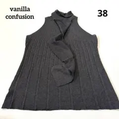 vanilla confusionハイネックノースリーブラメリブニットのサムネイル