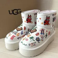 【未使用品】UGG クラシック プラットフォーム ポップ スケッチ ブーツ 22